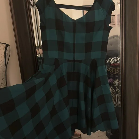 Hell Bunny Teen Spirit buffalo plaid dress - Picture 3 of 4